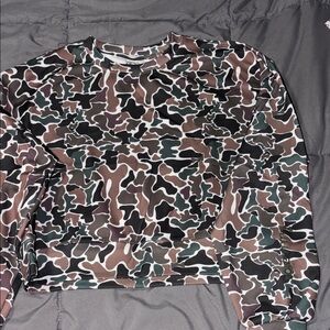 Lululemon Athletica Camouflage Long Sleeve Top